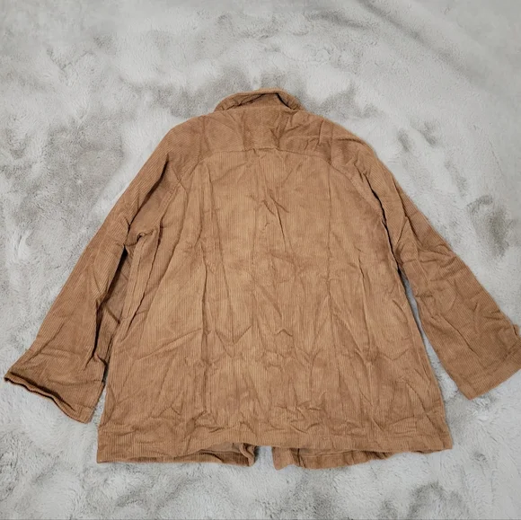 Nwot Minibee Brown Corduroy Jacket/ Shacket - Picture 5 of 9